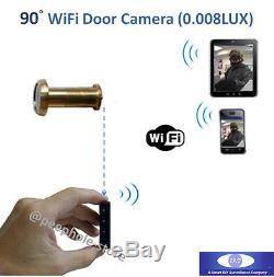 Wireless WiFi Door Peephole Camera Motion Detect Recording for iPhone Smartphone