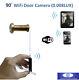 Wireless Wifi Door Peephole Camera Motion Detect Recording For Iphone Smartphone