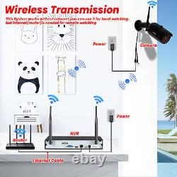 Wireless WiFi Security Camera System Outdoor Camera Home 5MP HD 8CH NVR IR Night