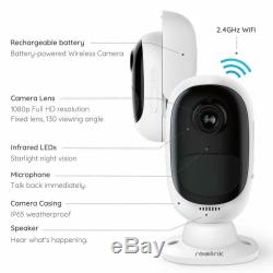 Wireless Wifi Security Camera 1080P Rechargeable Battery Argus 2 + Solar Panel