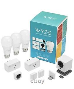 Wyze Smart Home Starter Bundle W Camera, Motion Sensor, Smart Plugs & LED Bulbs