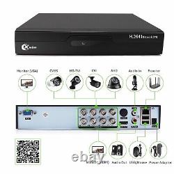 XVIM 1080P HD Outdoor Home Security Camera System 8CH DVR CCTV IR Night Vision