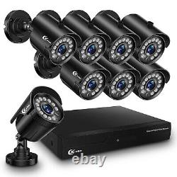 XVIM 1080P Outdoor Security Camera System 8CH Home Surveillance CCTV HDMI DVR