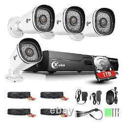 XVIM 1080P Outdoor Security Camera System H. 265 Wired 8CH Home Security CCTV