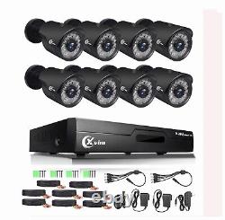 XVIM 4/8CH 1080P Outside Security Camera Home CCTV Camera System Night Vision