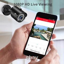 XVIM 8CH Home CCTV System 1920TVL Outdoor Surveillance Security Camera HDMI DVR