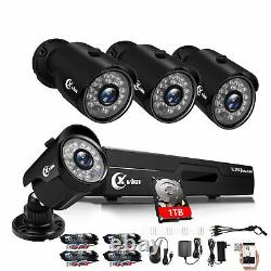 Xvim 8CH DVR 1080P HD CCTV Outdoor Home Security Camera System With 1TB Hard Drive