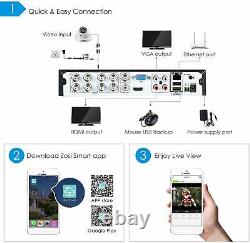 ZOSI 1080P Lite H. 265+ 8 Channel Video Surveillance DVR for Security Camera HDD