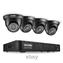 ZOSI 1080p Night Vision 8CH DVR IR CCTV Outdoor Home Security Camera Wire System