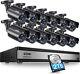 Zosi 16ch 1080p Wired Home Security Camera System Cctv 2tb Dvr Motion Detection
