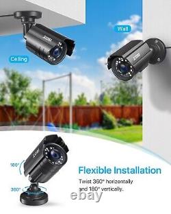 ZOSI 16CH 1080P Wired Home Security Camera System CCTV 2TB DVR Motion Detection
