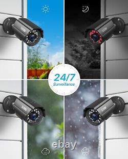 ZOSI 16CH 1080P Wired Home Security Camera System CCTV 2TB DVR Motion Detection