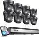 Zosi 16ch 4k 8mp 4tb Nvr Poe Home Security Camera System Ip Ai Detection Audio