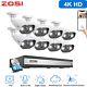 Zosi 16ch 4k Nvr 8mp Poe Security Ip Camera System Home Network Audio Record 4tb