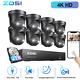 Zosi 16ch 4k Poe Home Ai Security Camera System Outdoor With Two-way Audio