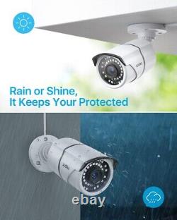 ZOSI 16CH H. 265+1080P Home Security Camera System 5MP Lite DVR Instant Alert IR