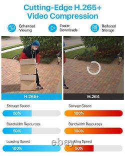 ZOSI 16CH H. 265+1080P Home Security Camera System 5MP Lite DVR Instant Alert IR