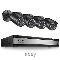 ZOSI 16CH H. 265+ 5MP Lite DVR CCTV Home Security Camera System Outdoor IP66