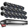 Zosi 16ch H. 265+ Hdmi Dvr 1080p Outdoor Home Surveillance Security Camera System