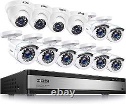 ZOSI 16 Channel Lite DVR 1080P Security Home Camera System CCTV Outdoor 90° View