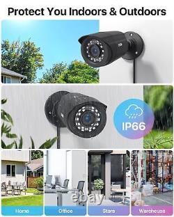 ZOSI 3K 5MP Home Security System 8 Channel DVR and 4 x Cameras CCTV 1TB HDD