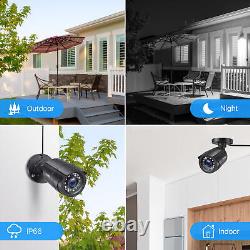 ZOSI 5MP Lite 8CH DVR 1080P Outdoor Security Camera System with Hard Drive 1TB