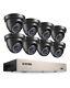 Zosi 5mp Lite 8ch Dvr 1080p Security Camera System Outdoor H. 265+ Home Cctv Kit