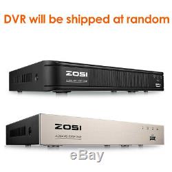 ZOSI 720P 8CH HDMI DVR 1500TVL IR Outdoor CCTV Security Dome Camera System 1TB