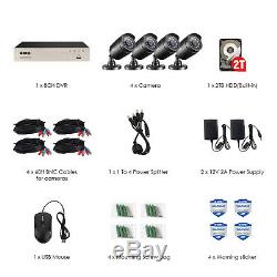 ZOSI 8CH 1080N DVR 2TB HD Outdoor 1080p Home Surveillance Security Camera System