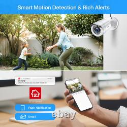 ZOSI 8CH 1080P HD CCTV Home Security Camera System 2MP DVR Outdoor Night Vision