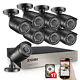 Zosi 8ch 1080p Hdmi Dvr 720p Outdoor Cctv Home Security Camera System 1tb Hdd