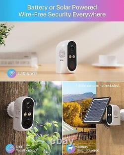 ZOSI 8CH 3MP Wire-Free Battery Powered Wireless Home Security Camera System 64GB
