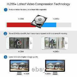 ZOSI 8CH 5MP Lite DVR 1080P Home Security Camera System Outdoor IR Night Vision