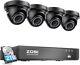 Zosi 8 Channel Poe Home Security Camera System Outdoor