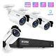 Zosi 8 Channels 1080p H. 265+ Home Security Camera System Outdoor Motion Alerts