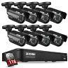 Zosi H. 265+ 1080p Home Security Camera System Outdoor 8ch Dvr With Ir-cut 0-1tb