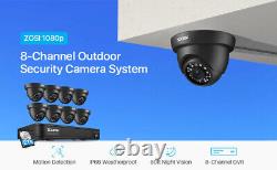 ZOSI H. 265+ 5MP-Lite DVR Outdoor Home CCTV Security 1080P Camera System 2TB HDD