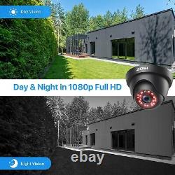 ZOSI H. 265+ 5MP-Lite DVR Outdoor Home CCTV Security 1080P Camera System 2TB HDD