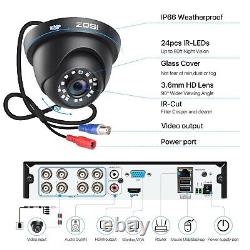 ZOSI H. 265+ 5MP-Lite DVR Outdoor Home CCTV Security 1080P Camera System 2TB HDD