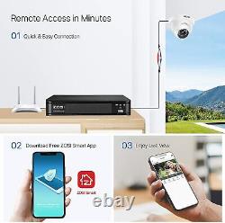 ZOSI H. 265+ 5MP-Lite DVR Outdoor Home CCTV Security 1080P Camera System 2TB HDD