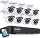 Zosi H. 265+ 8ch 5mp Lite Dvr 1080p Camera Home Security Outdoor Cctv System