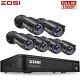 Zosi H. 265+ 8ch 5mp Lite Hdmi Dvr Home Security System 1080p Cctv Camera Outdoor