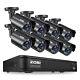 Zosi H. 265+ 8ch Hd 5mp-lite Dvr 1080p Outdoor Home Security Camera Cctv System