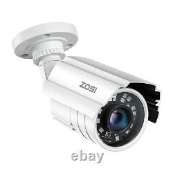 ZOSI H. 265+ DVR 1080P CCTV Home Security Camera System IR Night Vision 0-1TB