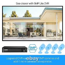 ZOSI H. 265+ DVR 1080P CCTV Home Security Camera System IR Night Vision 0-1TB