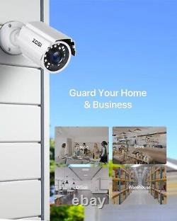 ZOSI H. 265+ Full 1080p Home Security Camera System Outdoor Indoor 5MP-Lite CC