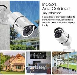 ZOSI H. 265+ HD 1080P Home Security Camera Outdoor DVR System Night Vision 0-2TB