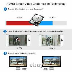 ZOSI H. 265 Home Security Camera System 1080p with Hard Drive 1T 8CH 5MP Lite DVR