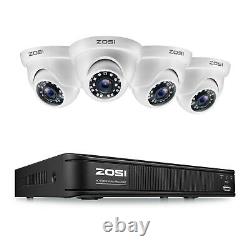 ZOSI h. 265+. 5MP Lite DVR 1080p Outdoor Home Dome CCTV Security Camera System