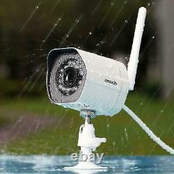Zmodo 1080P 4-Pack Smart Security Camera WiFi Outdoor Security Camera Renewed